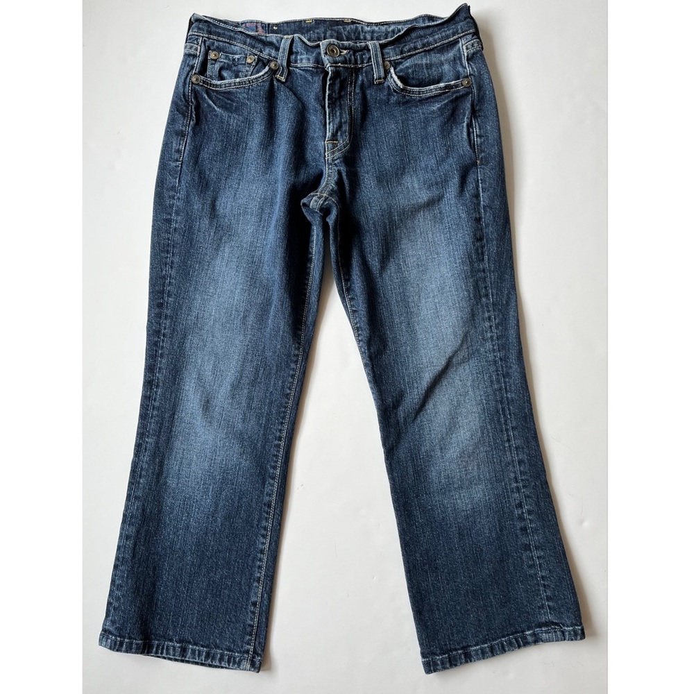 Lucky Brand Dungarees Classic Rider Cropped Jeans by Gene Montesano Size 2
